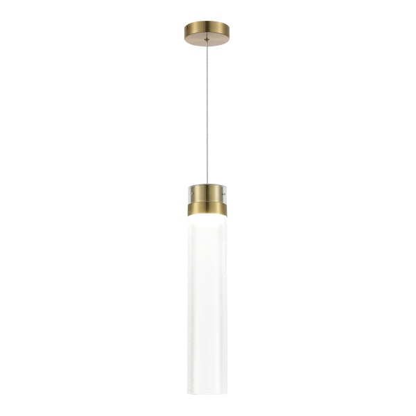 SL6236.303.01 Светильник подвесной ST-Luce Латунь/Прозрачный LED 1*12W 4000K CHAMPAGNE ST LUCE