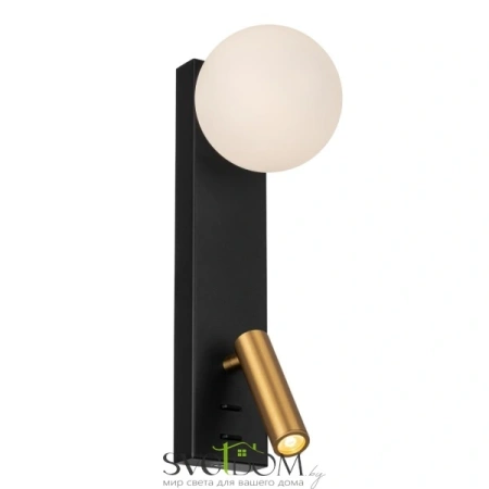 Citilux Декарт CL704451 LED Светильник с выключателем Чёрный+Бронза CITILUX