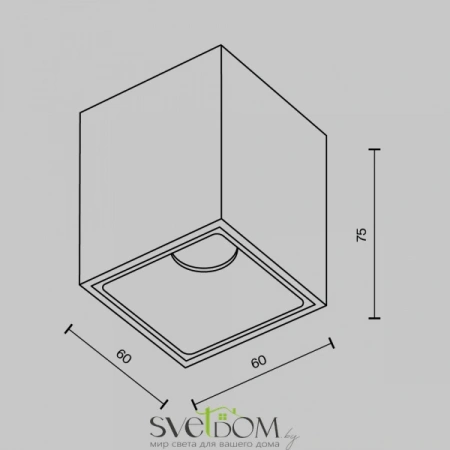 Потолочные светильники Maytoni C065CL-8W4K-SQ-WB от Магазина Svetdom.by
