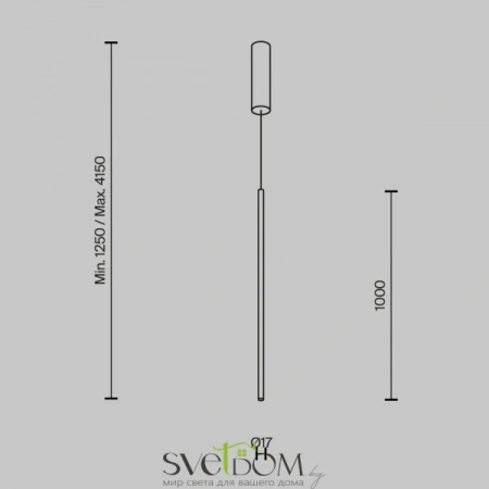 Подвесные светильники Maytoni MOD246PL-L24BSK1 от Магазина Svetdom.by
