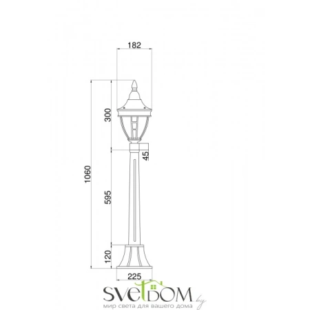Ландшафтный светильник Outdoor O026FL-01B Maytoni