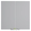 Клавиша для выключателя двухклавишного Voltum S70 Серый VLS000316 Voltum VLS000316