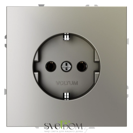 Розетки электрические с заземлением Voltum S70 VLS040104  Voltum VLS040104