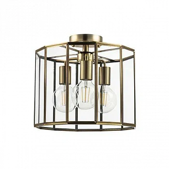 Lightstar 798231 Люстра GENNI 3х40W E27 ЛАТУНЬ/ПРОЗРАЧНЫЙ