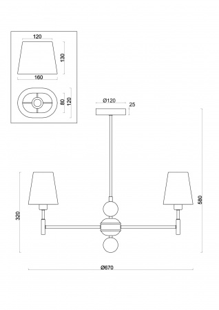 ЛюстрыFR2028PL-05N Freya | Svetdom.by