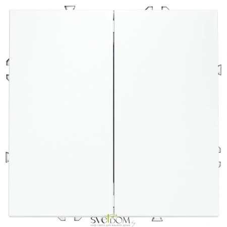 Выключатель двухклавишный Voltum S70 VLS020102  Voltum VLS020102