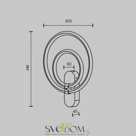Бра MOD357WL-L16BS3K Maytoni | Svetdom.by