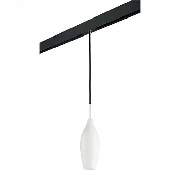 Lightstar PRO803020 Светильник д/1-фазн трека PENTOLA 1х40W E14 ХРОМ/БЕЛЫЙ/ЧЕРНЫЙ (803020+595007)