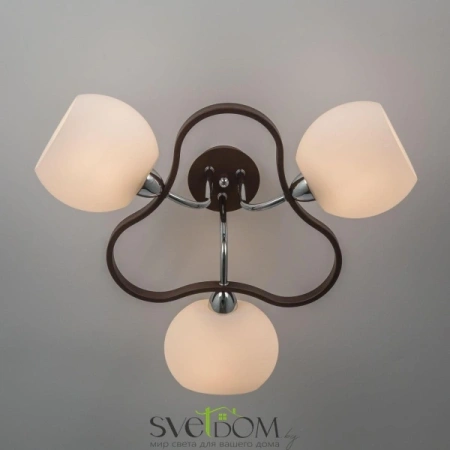 CITILUX CL131131 Октава Хром+Венге Св-к Люстра CITILUX