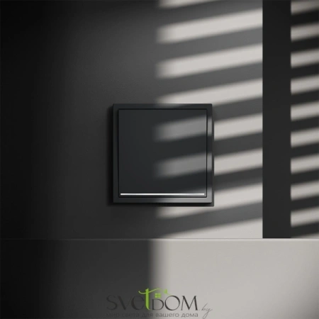 Проходной переключатель одноклавишный с подсветкой  Voltum S70 VLS010407  Voltum VLS010407