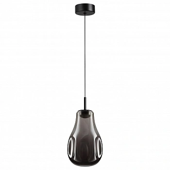 5098/4LC PENDANT ODL25 423 черный/дымчатый/металл/стекло Подвес LED 4W 4000K 388Лм NAVE