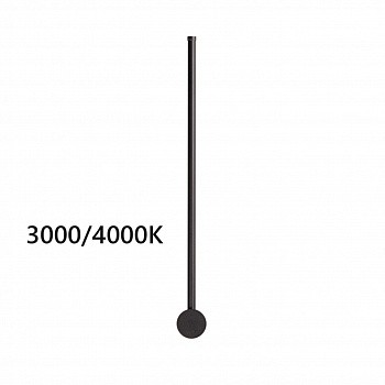 4335/12WLP HIGHTECH ODL22 299 черный Настенный светильник IP20 LED 12W 525Лм3000K/4000K (перекл. ч/з тумблер на драйвере) FILLINI