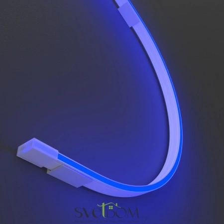 Гибкий неон с вертикальным изгибом позволяет создавать динамичные световые решения, огибая контуры в вертикальной плоскости. Мягкий рассеянный свет, направленный вверх, идеально подойдет для контурной подсветки потолков, ниш, элементов интерьера и фасадов | Svetdom.by
