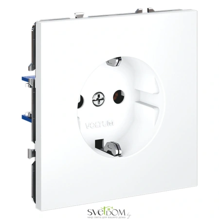 Розетки электрические с заземлением Voltum S70 VLS040102  Voltum VLS040102
