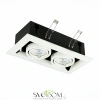 ST250.558.02 Св-к встр. Черный, Белый GU10 2*50W  IP20 L245xW126xH70 220V Без ламп Встраиваемые светильники ST LUCE