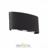 SL089.401.06 Светильник уличный настенный ST-Luce Черный кварцевый LED 6*1W 4000K BISELLO ST LUCE
