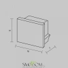 Комплект заглушек (для профиля 16x12) 10 шт., ALM-005-B-EC 642022 Maytoni
