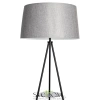Citilux Рейнер CL806022 Торшер чёрный со столиком и серым абажуром CITILUX