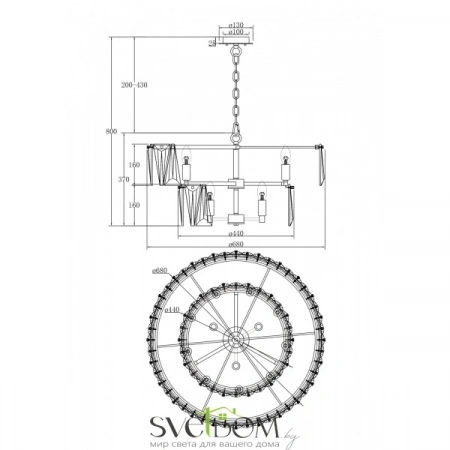 Подвесные светильники Maytoni MOD043PL-12CH от Магазина Svetdom.by