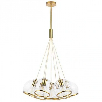 Lightstar 729071 Люстра SFERICO 7х40W E27 ЛАТУНЬ/ПРОЗРАЧНЫЙ