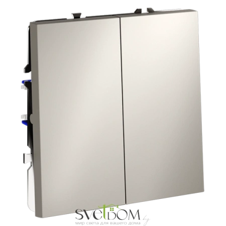 Проходной переключатель двухклавишный Voltum S70 VLS020303  Voltum VLS020303