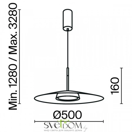 Подвесные светильники Maytoni MOD041PL-L15W3K1 от Магазина Svetdom.by