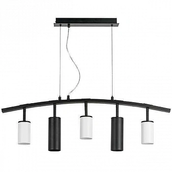 Lightstar LR735363872 Люстра RULLO 5х50W GU10 ЧЕРНЫЙ/БЕЛЫЙ (571735+214436-3+214487-2)