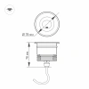 Светильник LTD-GROUND-TILT-R80-9W Warm3000 (SL, 60 deg, 230V) Arlight 024950 Arlight
