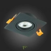 ST251.408.01 Св-к встр. Черный GU10 1*50W  IP20 L92xW92xH27 220V Без ламп Встраиваемые светильники ST LUCE