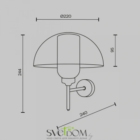 Настенные светильники MOD177WL-01B Maytoni | Svetdom.by