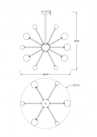 ЛюстрыFR5200PL-09FG Freya | Svetdom.by
