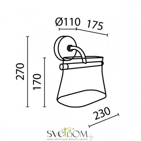 Бра MOD170WL-L8BS3K2 Maytoni | Svetdom.by