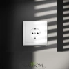 Розетки электрические с заземлением Voltum S70 VLS040101  Voltum VLS040101