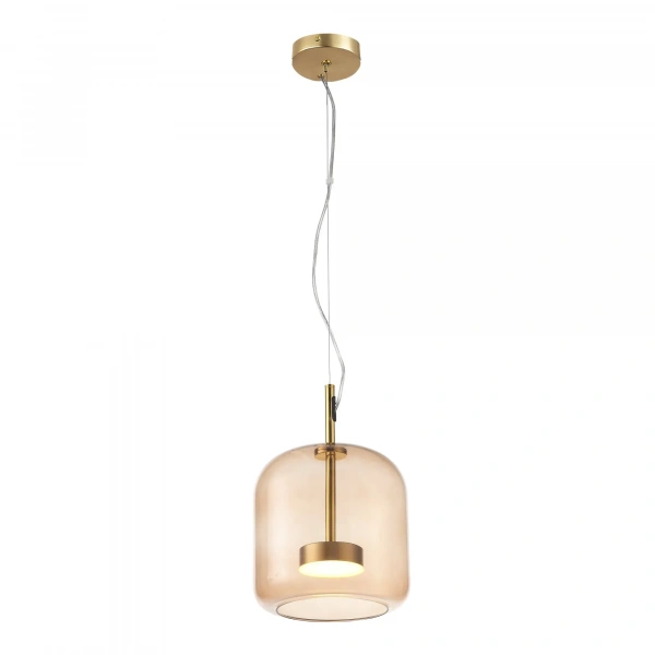 SL1053.273.01 Светильник подвесной ST-Luce Золотистый/Коричневый LED 1*6W 3000K PALOCHINO