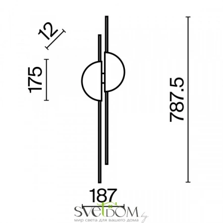 Настенные светильники MOD179WL-L22BS4K1 Maytoni | Svetdom.by