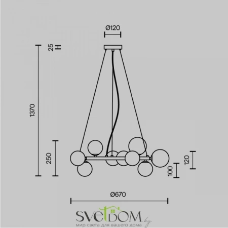 Подвесные светильники Maytoni MOD545PL-11G от Магазина Svetdom.by