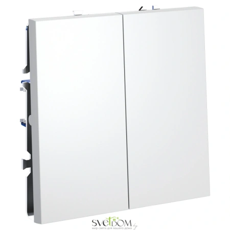 Выключатель двухклавишный Voltum S70 VLS020102  Voltum VLS020102