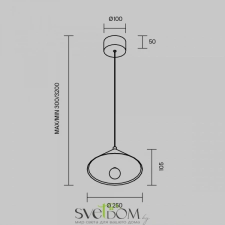 Подвесные светильники Maytoni MOD534PL-L16B3K от Магазина Svetdom.by