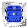 Розетки электрические с заземлением, шторками и крышкой Voltum S70 VLS040302  Voltum VLS040302