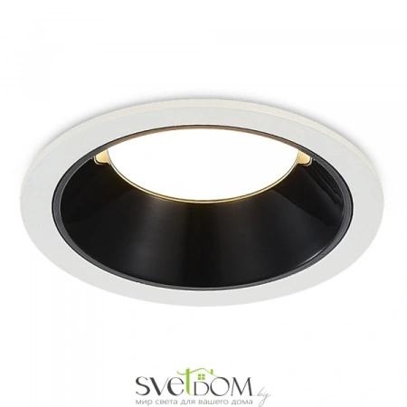 ST755.448.07 Св-к встр. Черный LED 1*7W 4000K 630Lm Ra80 120° IP20 D85xH45 100-240V Встраиваемые светильники ST LUCE