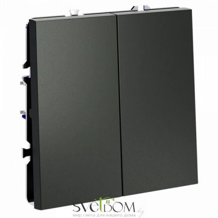 Проходной переключатель двухклавишный Voltum S70 VLS020306  VLS020306 Voltum