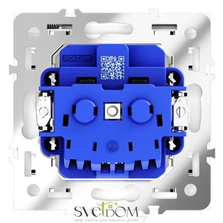 Розетки электрические с заземлением, шторками и крышкой Voltum S70 VLS040302  Voltum VLS040302