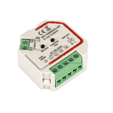 ARLIGHT Диммер SR-1009SAC-HP (230V, 1.66A) (Arlight, IP20 Пластик, 3 года)