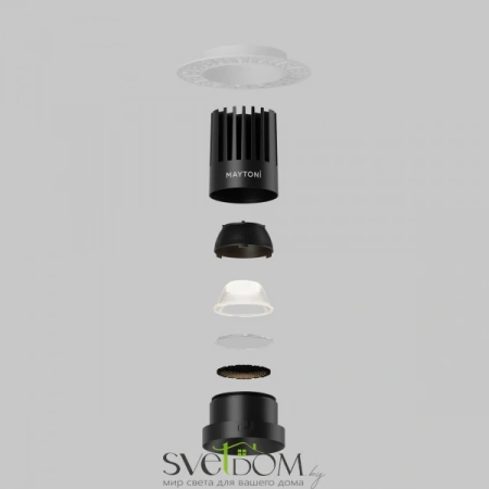 Встраиваемые светильники Maytoni DL121-15W-4K-TRS-B от Магазина Svetdom.by