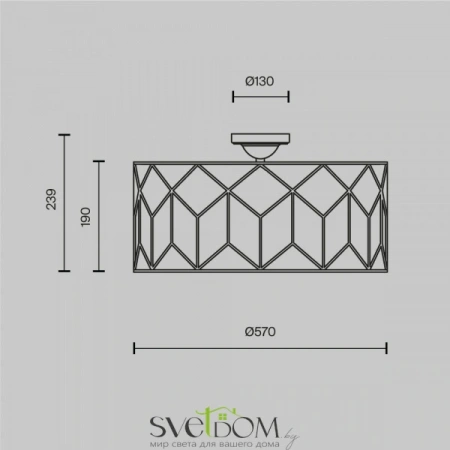 Потолочные светильники Maytoni H223-PL-05-G от Магазина Svetdom.by
