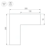 Угол SL-LINE-6070 внешний Arlight 030140 Arlight