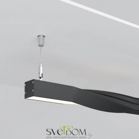 Радиусный профиль 35x35 Twist правый черный ALM-3535R-B-TR-90°-0.4M