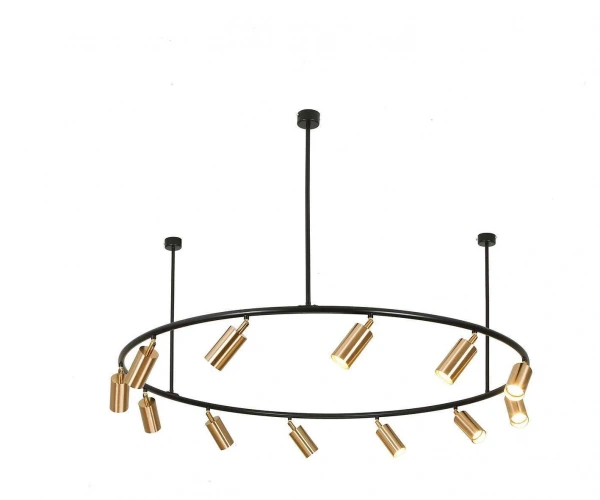 Kink Light 07615-12 Люстра Кайко черный/бронза Gu10 60W