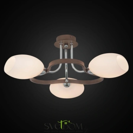 CITILUX CL131131 Октава Хром+Венге Св-к Люстра CITILUX