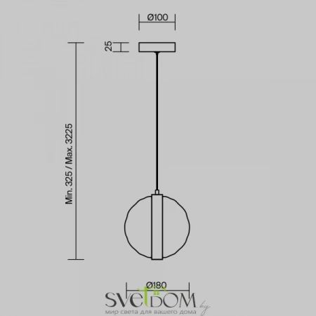 Подвесные светильники Maytoni MOD379PL-L6B3K от Магазина Svetdom.by